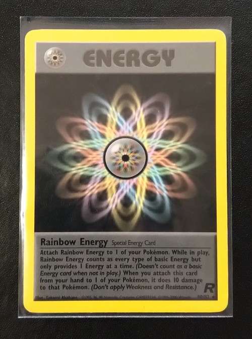 POKEMON CARDS - Rainbow Energy - 80/82 - Rare 2000 Team Rocket Unlimited Singles
