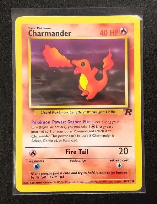POKEMON CARDS - Charmander - 50/82 - 2000  Team Rocket Unlimited Singles*