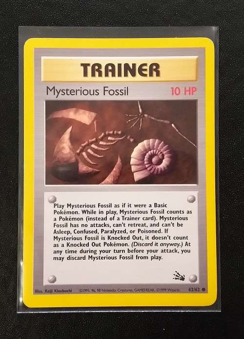 POKEMON CARDS - Mysterious Fossil - 62/62 - 1999 Fossil Unlimited Singles