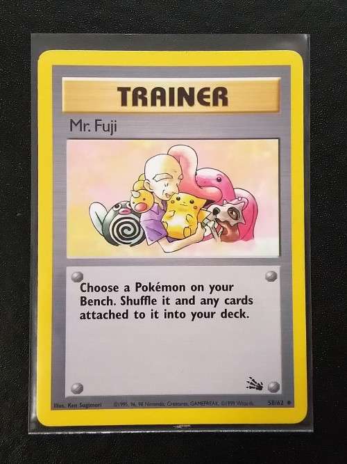 POKEMON CARDS - Mr. Fuji- 58/62 - 1999 Fossil Unlimited Singles