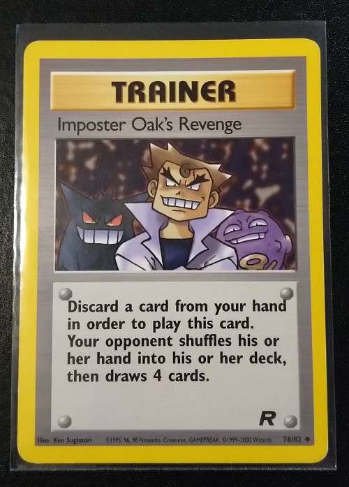 POKEMON CARDS - Imposter Oak`s Revenge- 76/82 - 2000 Team Rocket Unlimited Singles