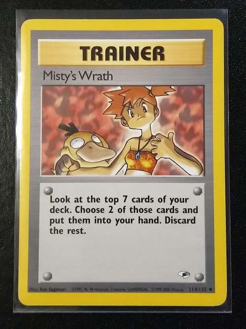 POKEMON CARDS - Misty`s Wrath - 114/132 - 2000 Gym Heroes Unlimited Singles