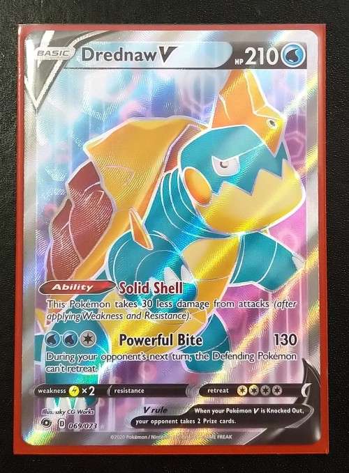 POKEMON CARDS - Drednaw V - 069/073 - Full Art Ultra Rare Champion`s Path Singles