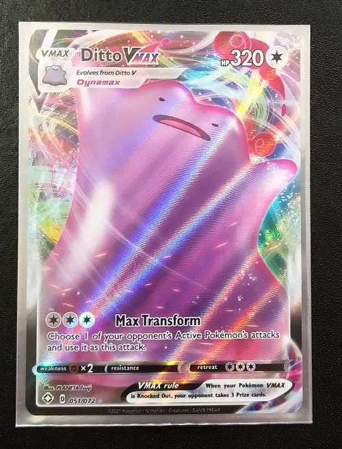 POKEMON CARDS - Ditto VMAX - 51/72 - Ultra Rare Shining Fates Singles