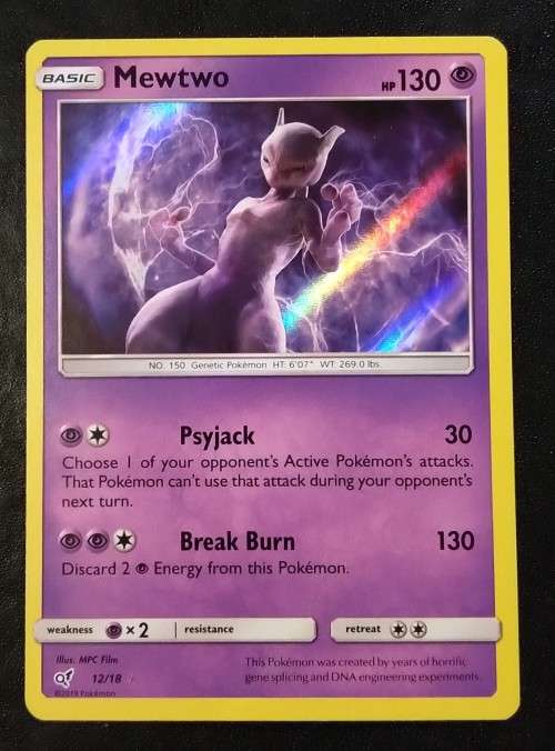 POKEMON CARDS - Mewtwo - 12/18 - Holo Rare Detective Pikachu Singles