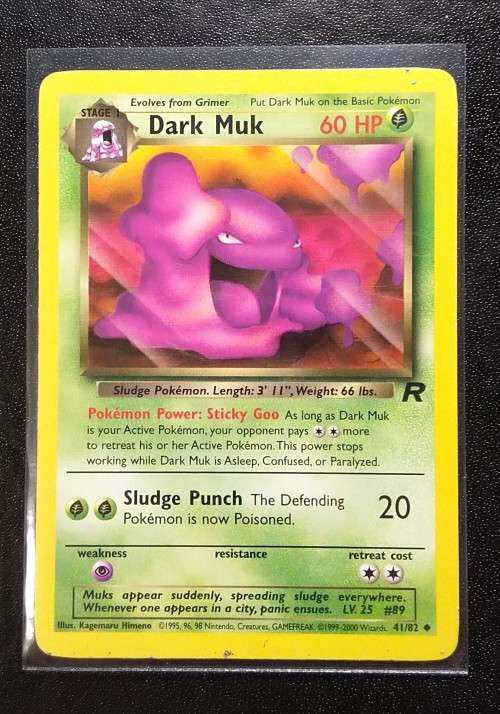 POKEMON CARDS - Dark Muk - 41/82 - 2000 Team Rocket Unlimited Singles