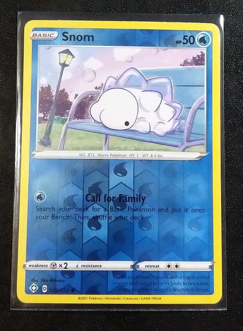 POKEMON CARDS - Snom - 29/72 - Reverse Holo - Shining Fates
