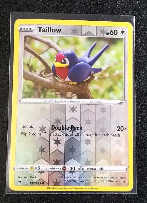 POKEMON CARDS - Taillow - 133/185 - Reverse Holo - Vivid Voltage