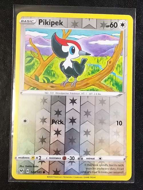 POKEMON CARDS - Pikipek - 143/185 - Reverse Holo - Vivid Voltage