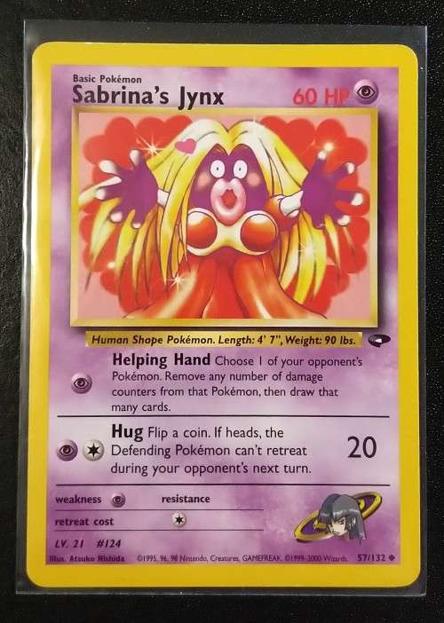 POKEMON CARDS - Sabrina`s Jynx- 57/132 - 2000 Gym Challenge Unlimited Singles