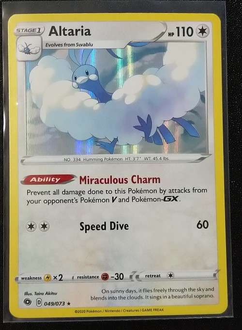 POKEMON CARDS - Altaria - 049/073 - Holo Rare Champion`s Path Singles