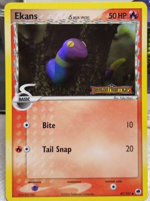 POKEMON CARDS - Ekans (Delta Species) - 47/101 - Holo - Ex Dragon Frontiers