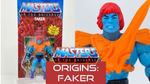 SUPER 7 - MOTU - MASTERS OF THE UNIVERSE - FAKER HE-MAN (SEALED) ORIGINS