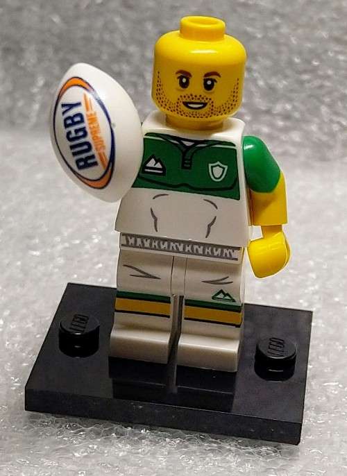 LEGO Minifigures LEGO LIMITED EDITION MINI FIGURES RUGBY PLAYER DUAL FACE was listed for 395.00 on 18 Sep at 01 46 by SICTOYS in South Africa ID 593093598