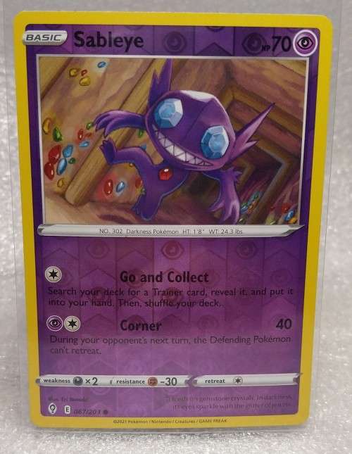 POKEMON CARDS - Sableye - 67/203 - Reverse Holo - Evolving Skies  NM/LP