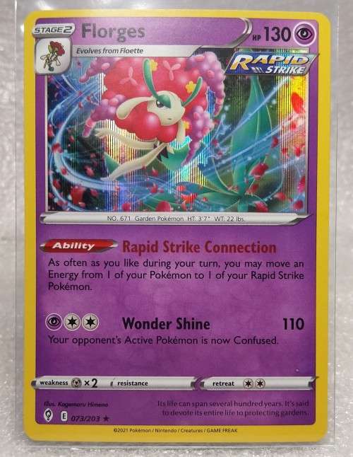 POKEMON CARDS - Florges - 73/203 - Holo Rare - Evolving Skies  NM/LP