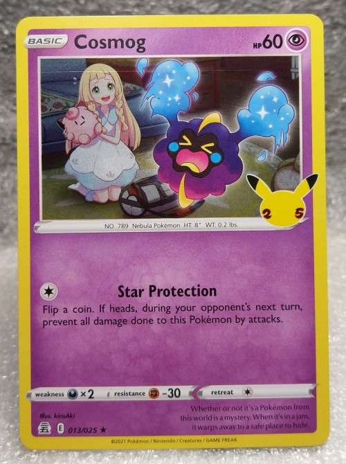 POKEMON TRADING CARDS - TCG - Cosmog - 13/25 - Holo Rare - Celebrations