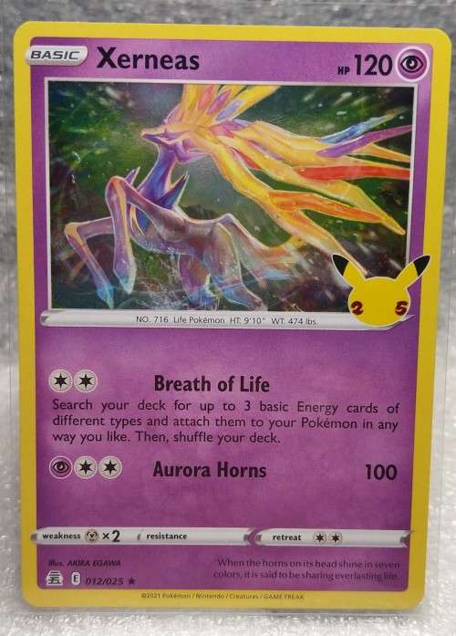 POKEMON TRADING CARDS - TCG - Xerneas - 12/25 - Holo Rare - Celebrations