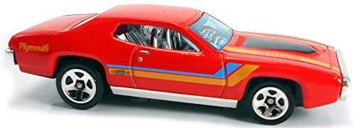 HOTWHEELS / HOT WHEELS - DIE CAST VEHICLE - FLYING CUSTOMS - 1971 PLYMOUTH GTX - GORGEOUS