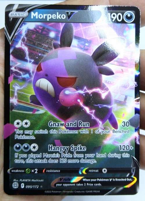 POKEMON TRADING CARDS - TCG - Morpeko V - 95/172 - Ultra Rare - Brilliant Stars Singles
