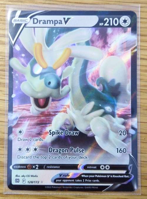 POKEMON TRADING CARDS - TCG - Drampa V - 128/172 - Ultra Rare - Brilliant Stars Singles