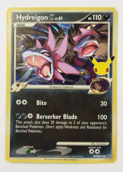 POKEMON TRADING CARDS - TCG - Hydreigon C - SWSH138 - Holo Promo - Celebrations