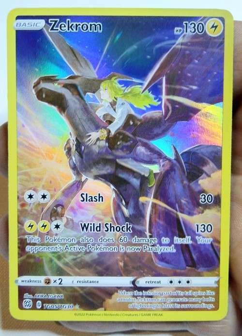 POKEMON TRADING CARDS - TCG - Zekrom - TG05/TG30 - Holo Rare - Brilliant Stars