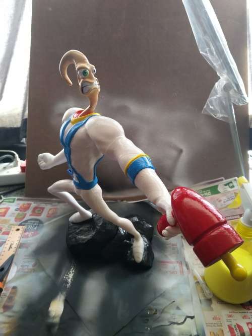 2012 MEZCO - EARTHWORM JIM - ACTION FIGURE - EXTREMELY RARE - SEALED