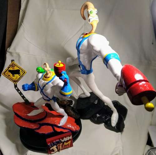 2012 MEZCO - EARTHWORM JIM - ACTION FIGURE - EXTREMELY RARE - SEALED