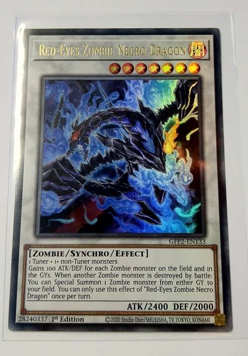 YUGIOH - Red-Eyes Zombie Necro Dragon - GFP2-EN133 - UR - Ghosts From The Past - 2nd Haunting