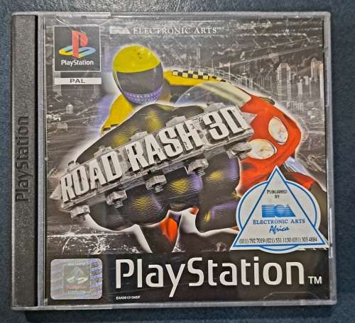 Original PAL  Sony PS1 - Road Rash 3D - Game Disc