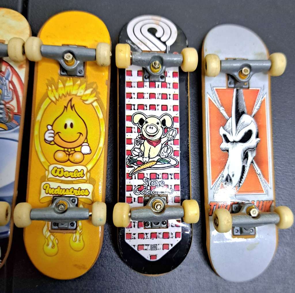 5 Retro Tech Deck Finger Skate Boards - Bundle 1 of 2