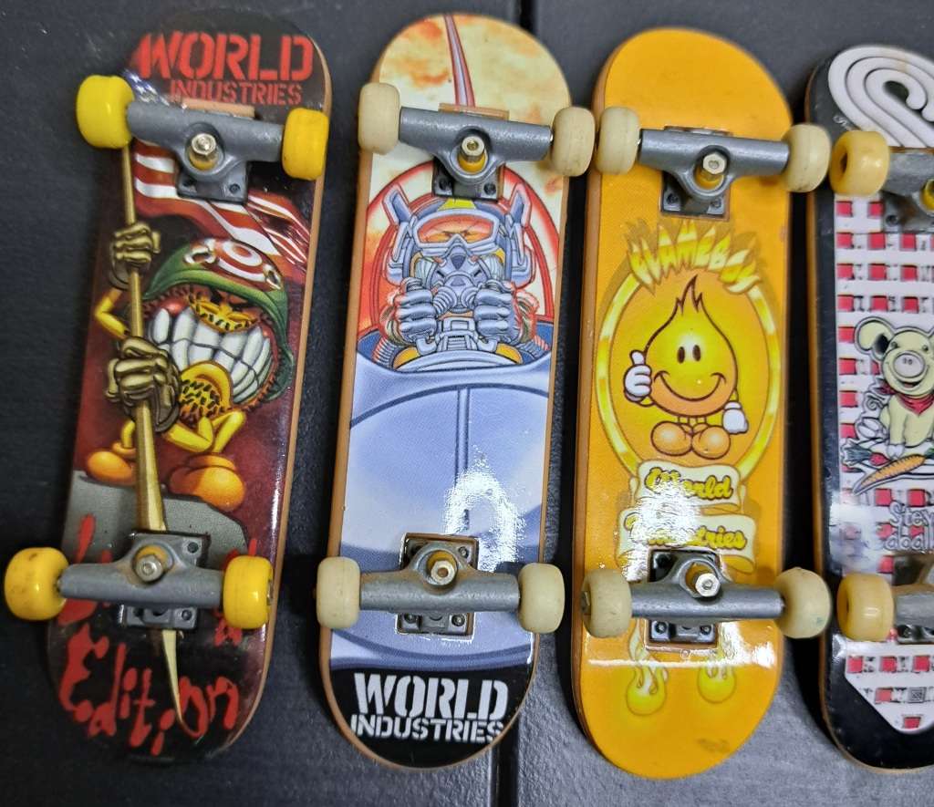 5 Retro Tech Deck Finger Skate Boards - Bundle 1 of 2