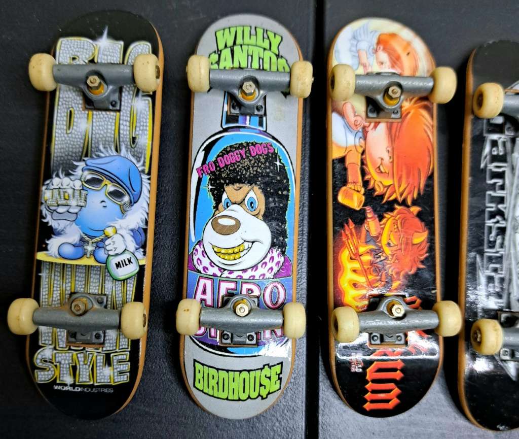 5 Retro Tech Deck Finger Skate Boards - Bundle 2 of 2