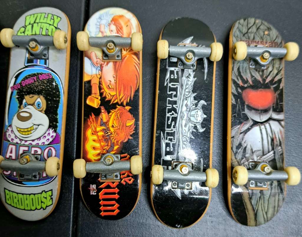 5 Retro Tech Deck Finger Skate Boards - Bundle 2 of 2