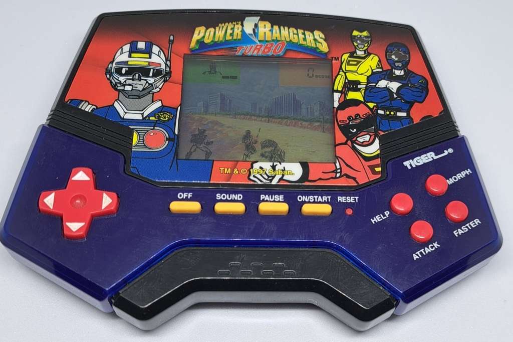1997 SABAN/Tiger Electronics - Power Ranger Turbo - Handheld Game Console - Works Great