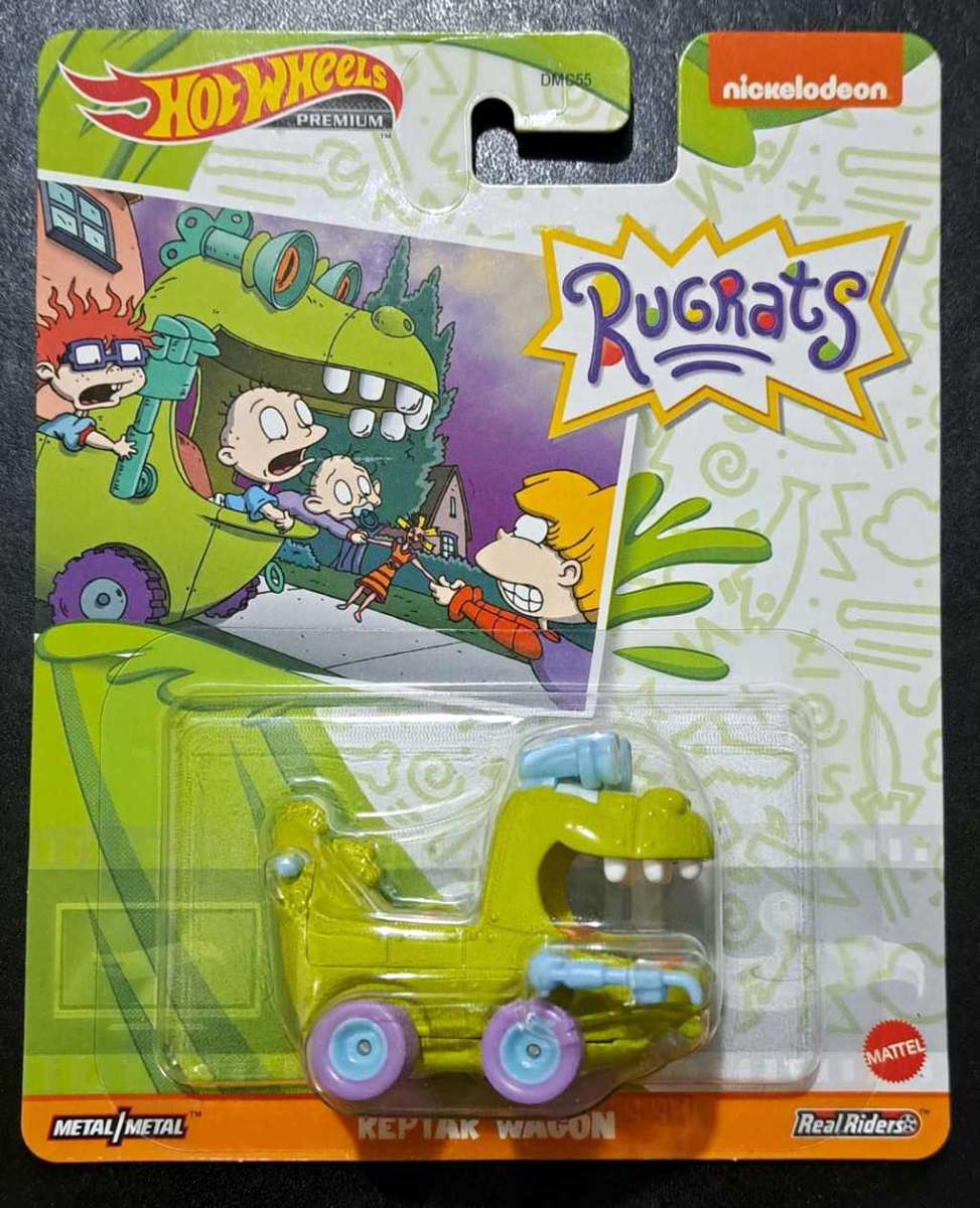 Hot Wheels Premium - The RugRats - Reptar Wagon - Mattel Die Cast 1:64