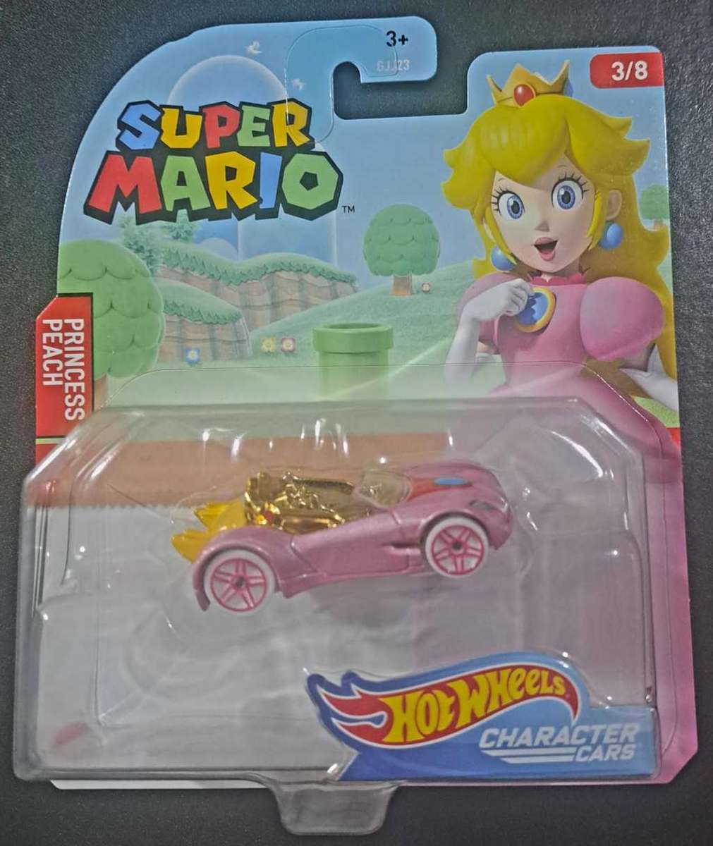 Hot Wheels - Super Mario Brothers - Princess Peach - Character Cars - Die Cast 1:64