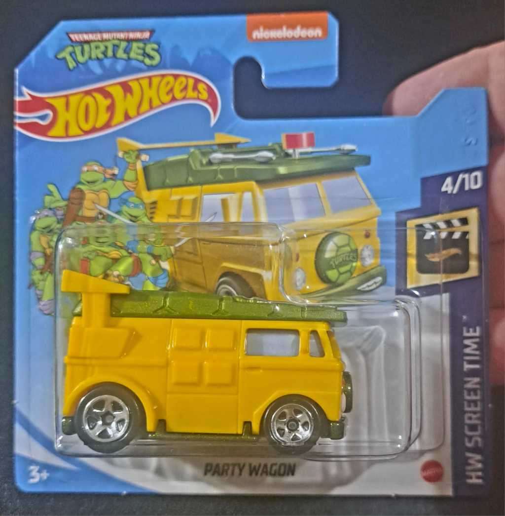 Hot Wheels - TMNT - Teenage Mutant Ninja Turtles - Party Wagon - Die Cast 1:64