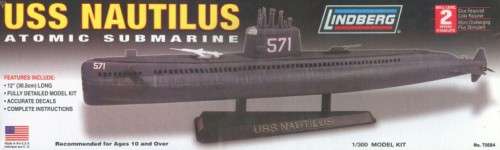 [PM:LB:S]-Lindberg- USS Nautilus Atomic Submarine - 1:300