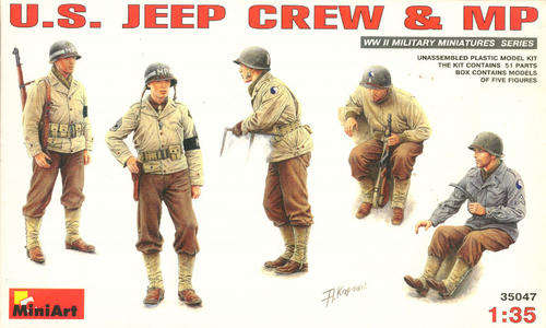 [PM:MA:F]-Miniart - US Jeep Crew & MP 1:35