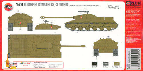 [PM:AF:A]-AirFix - Joseph Stalin JS-3 Tank - 1:76