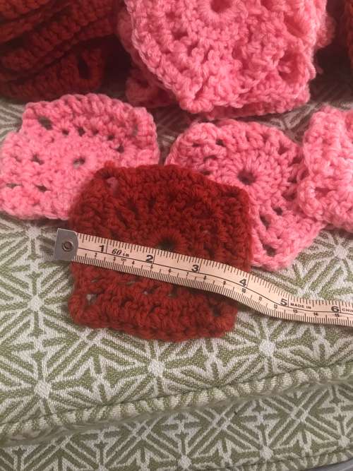Lot of 35 Crocheted Squares