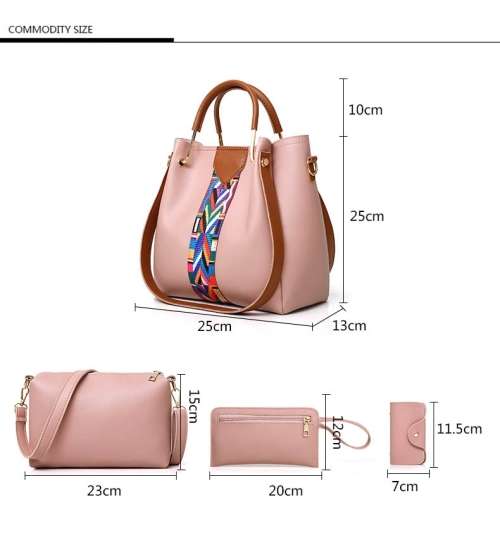 Ladies handbags 4 pieces set