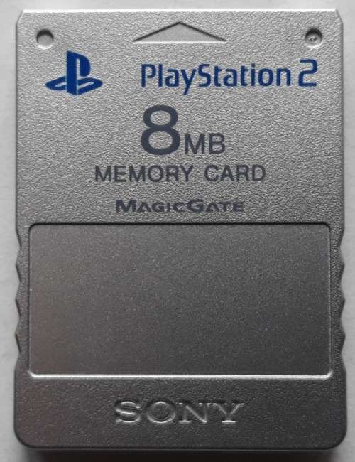 PS2 Memory Card Silver