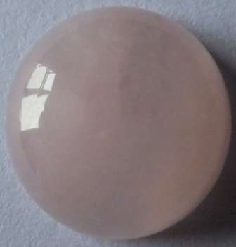 NATURAL ROSE QUARTZ CABOCHON - 15mm round