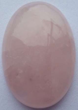 NATURAL ROSE QUARTZ CABOCHON - 25 x 18 mm