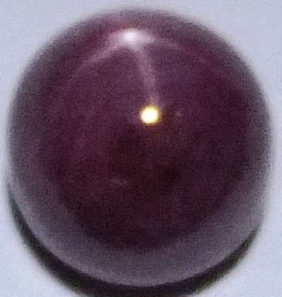 5.2CT NATURAL DEEP RED STAR RUBY ROUND CABOCHON