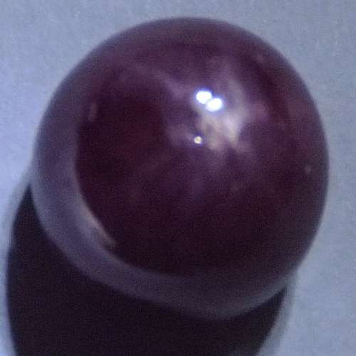 5.2CT NATURAL DEEP RED STAR RUBY ROUND CABOCHON