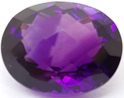 GENUINE NATURAL OVAL AMETHYST - TOP QUALITY GEMSTONE - 10 x 8mm